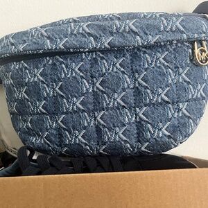 Michael Kors Jacquard Demin belt bag